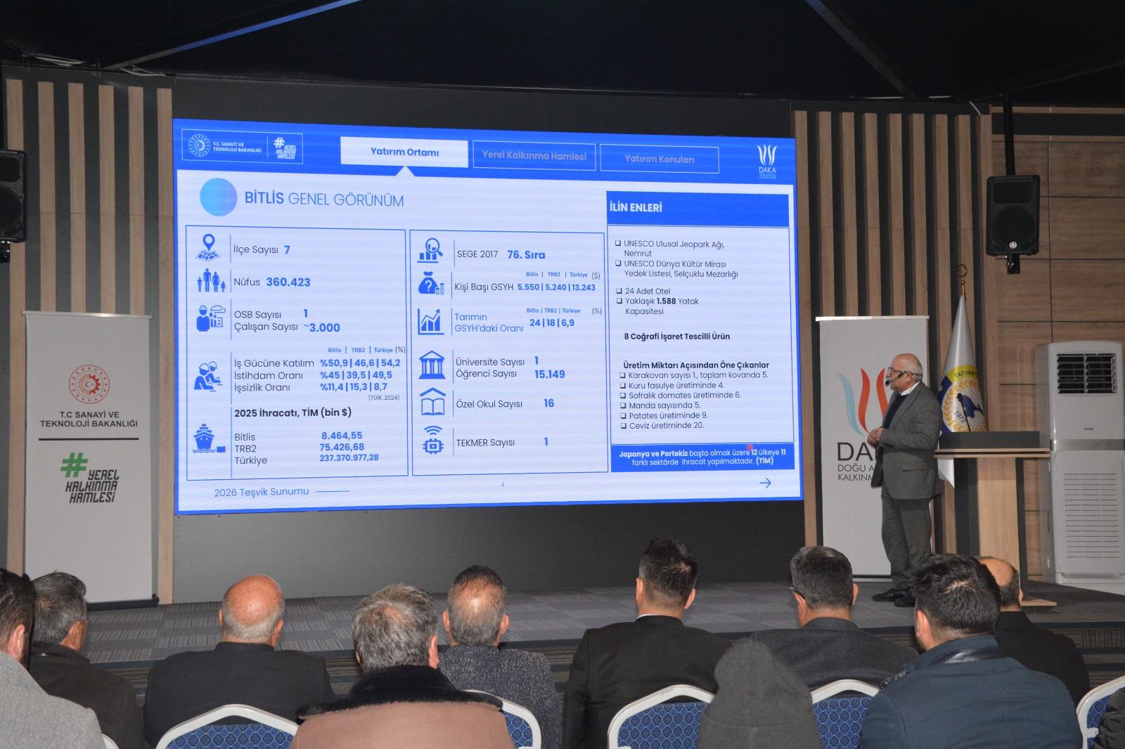 Tatvan TSO’da Yerel Kalkınma Hamlesi Teşvik Programı Bilgilendirme Toplantısı Düzenlendi
